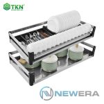 Giá để bát đĩa đa năng NewEra 900mm inox hộp 304 NE377.900