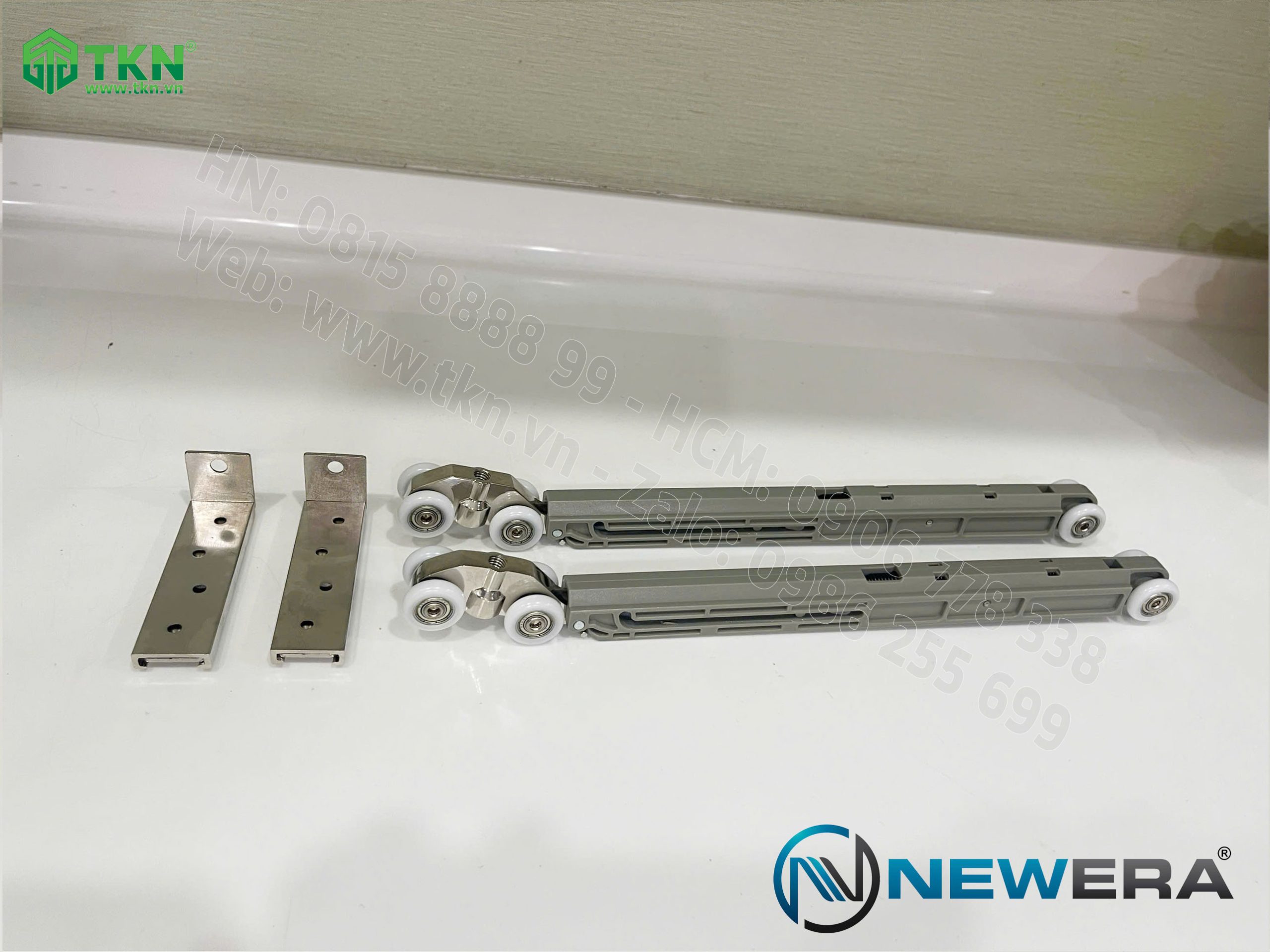 Phụ kiện cửa trượt lùa NewEra tải trọng 80kg/cánh NE143S 2