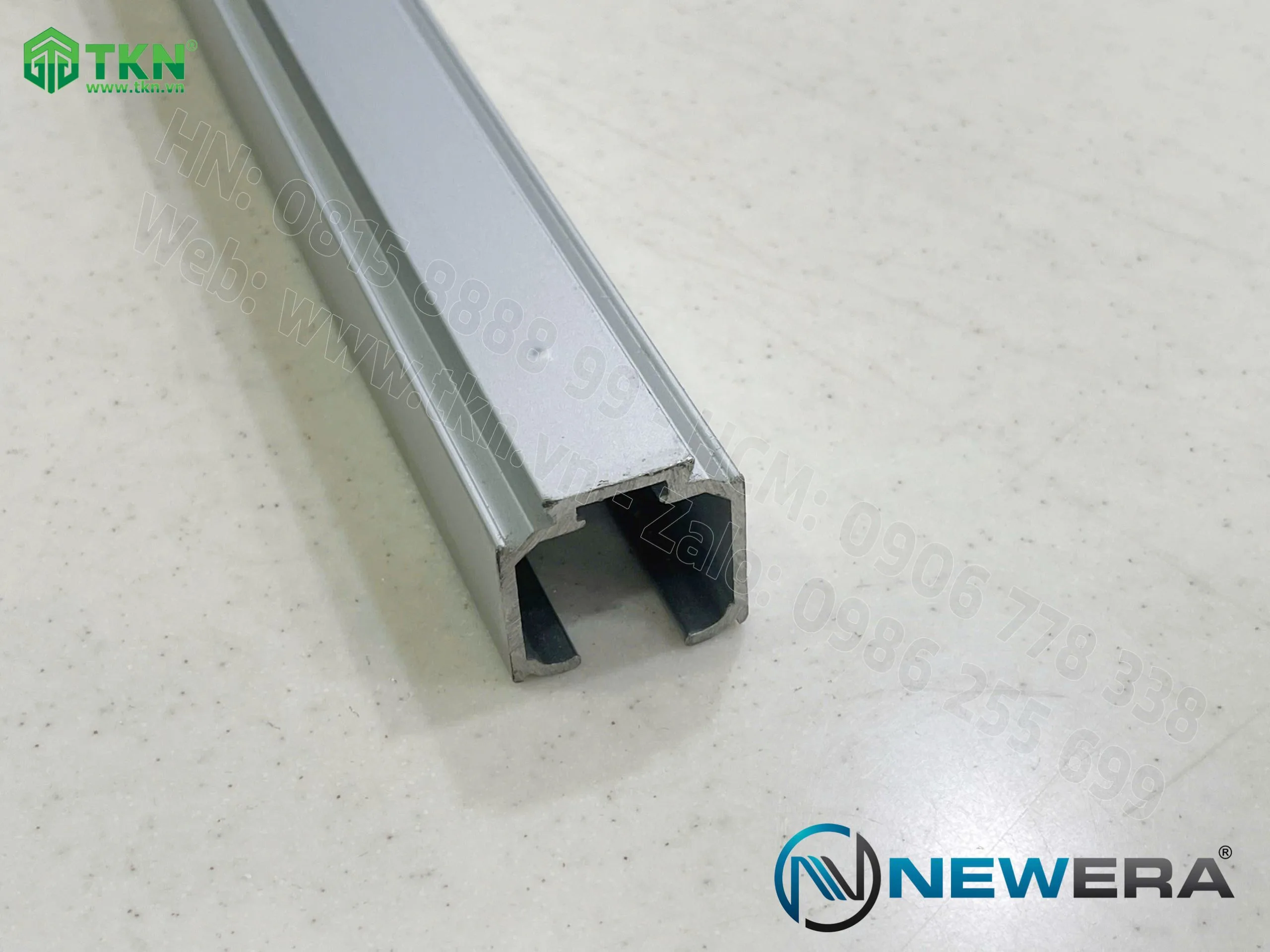 Ray trượt cửa lùa NewEra dài 2.5m ray trên NE809GT2 3