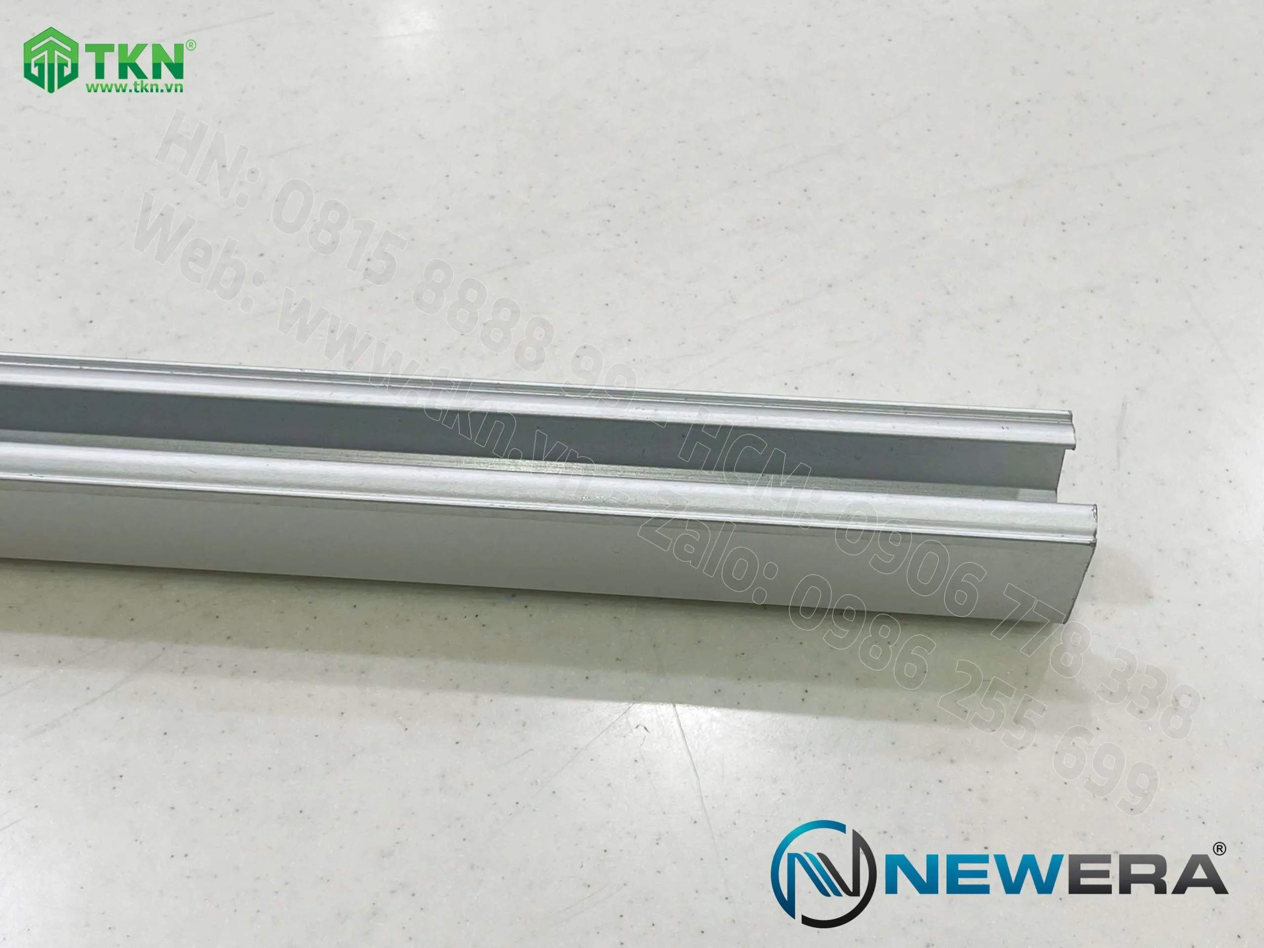 Ray trượt cửa lùa NewEra dài 2.5m ray trên NE809GT2 9