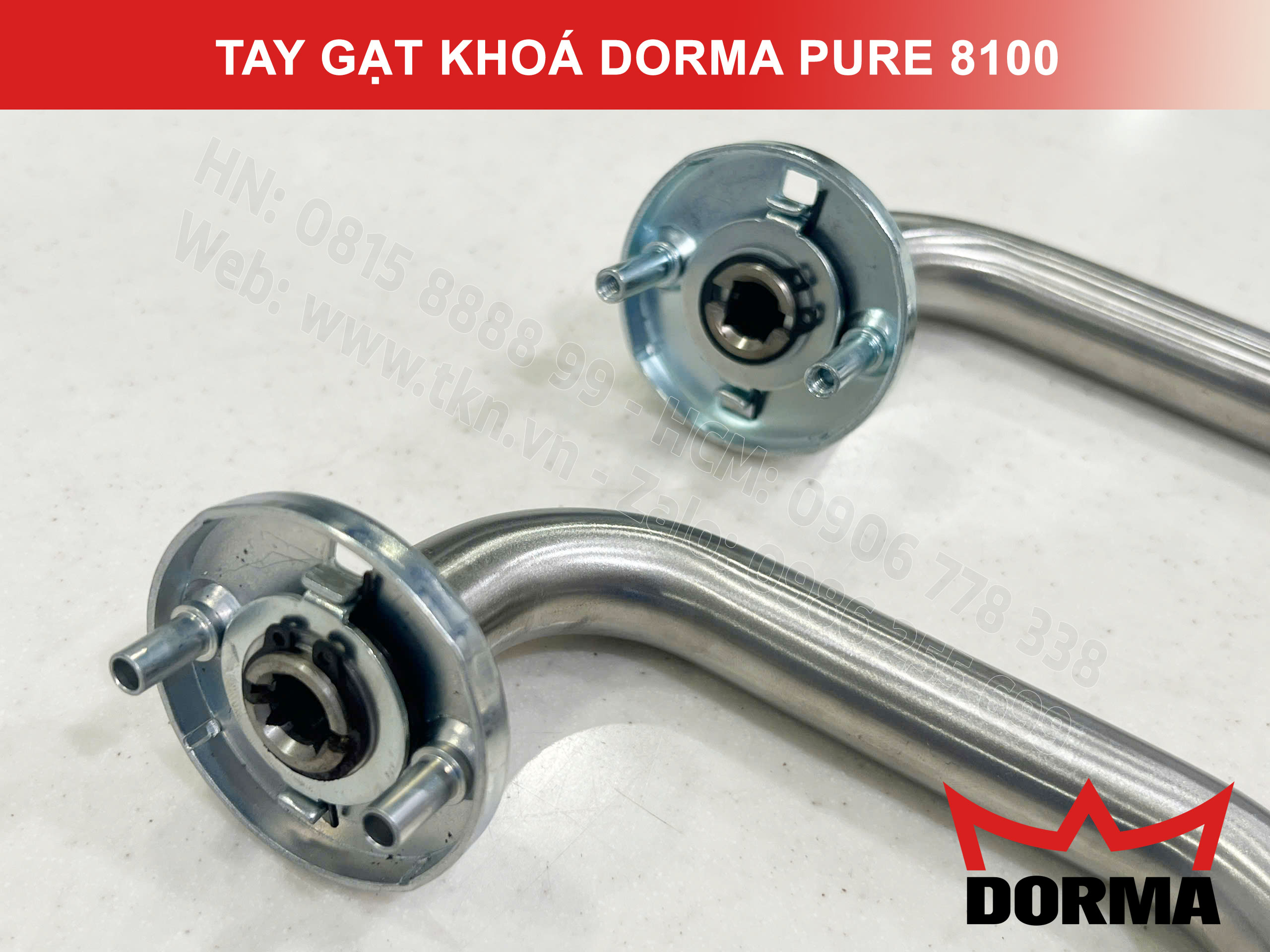 Tay gạt khoá Dorma inox 304 cao cấp dài 140mm Pure 8100 13