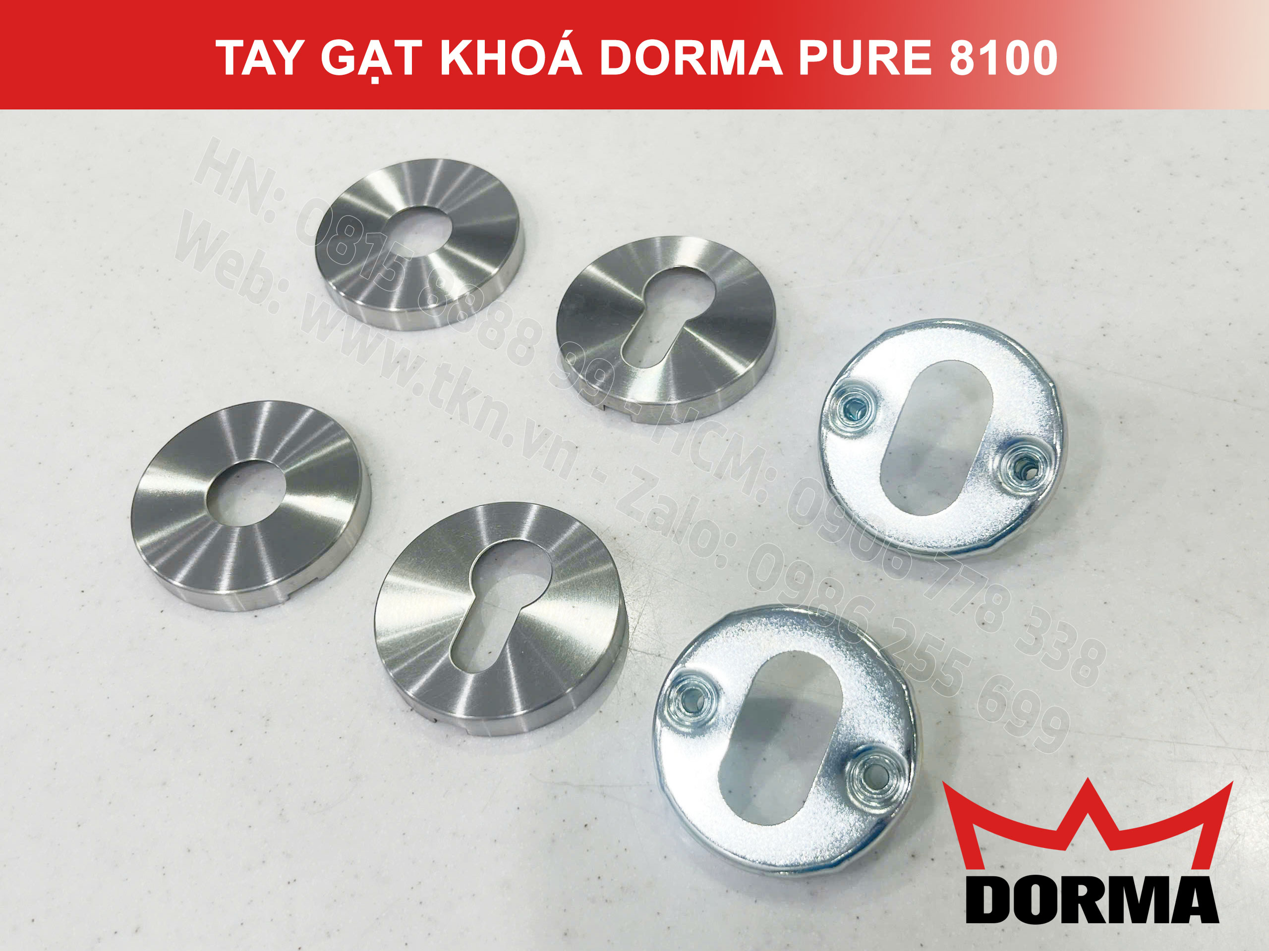 Tay gạt khoá Dorma inox 304 cao cấp dài 140mm Pure 8100 15