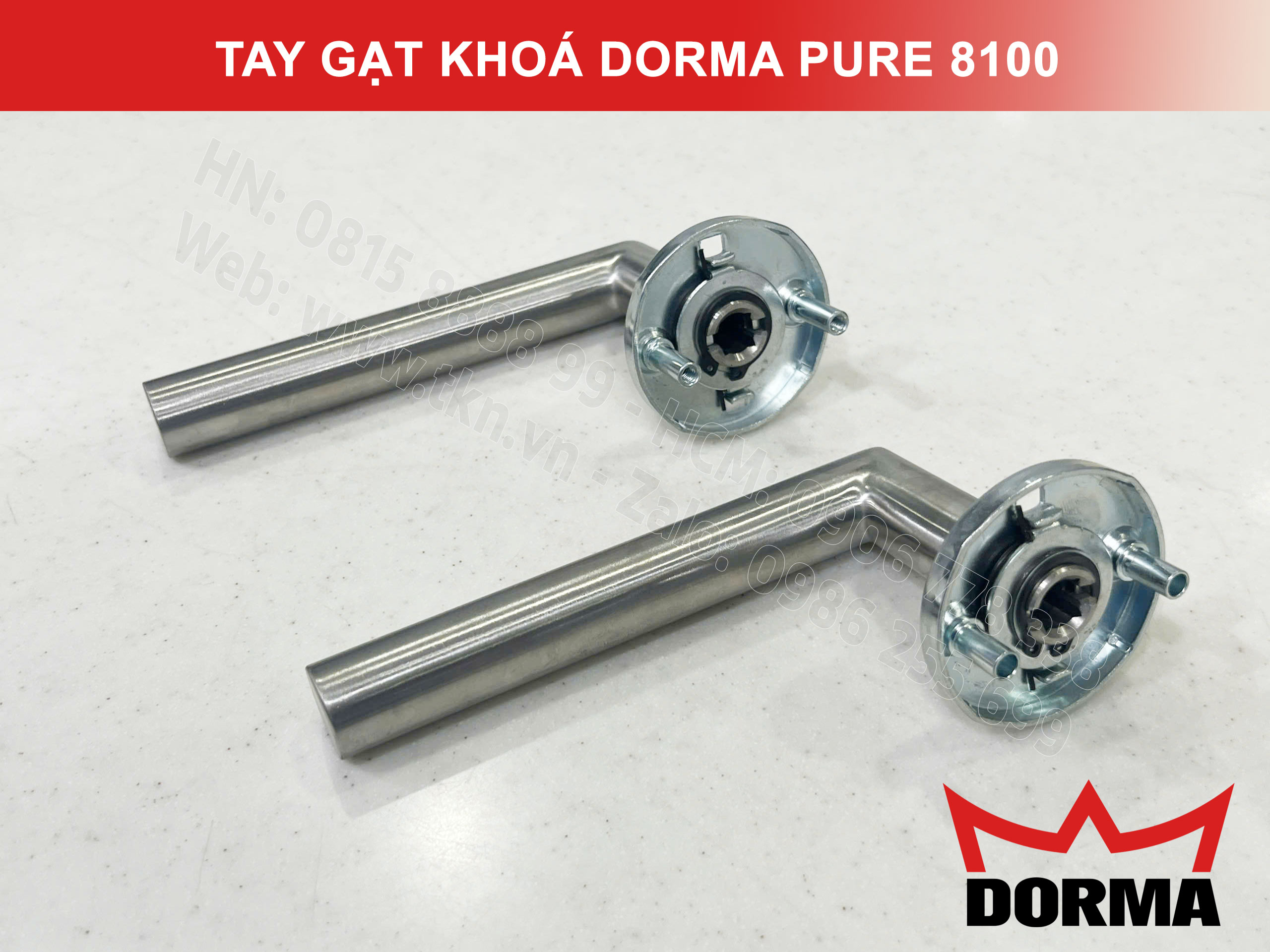 Khoá cửa tay gạt Dorma inox 304 dài 140mm Pure 8906 10