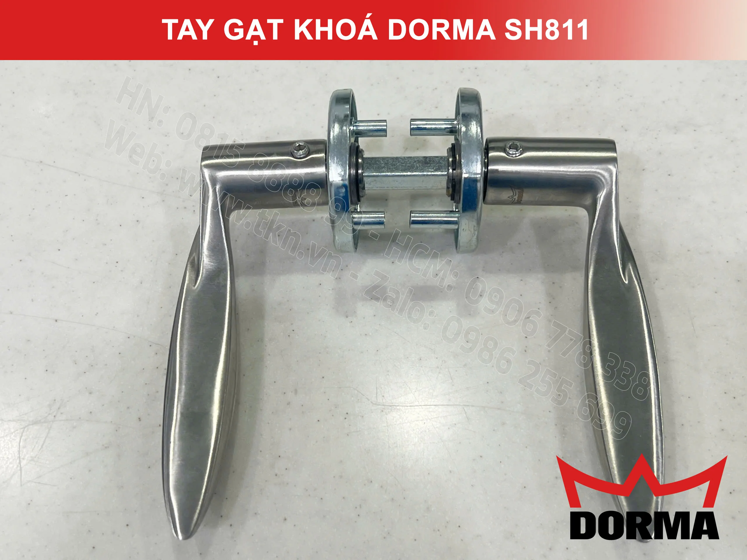 Tay gạt khoá Dorma inox 304 cao cấp dài 126mm SH811 16