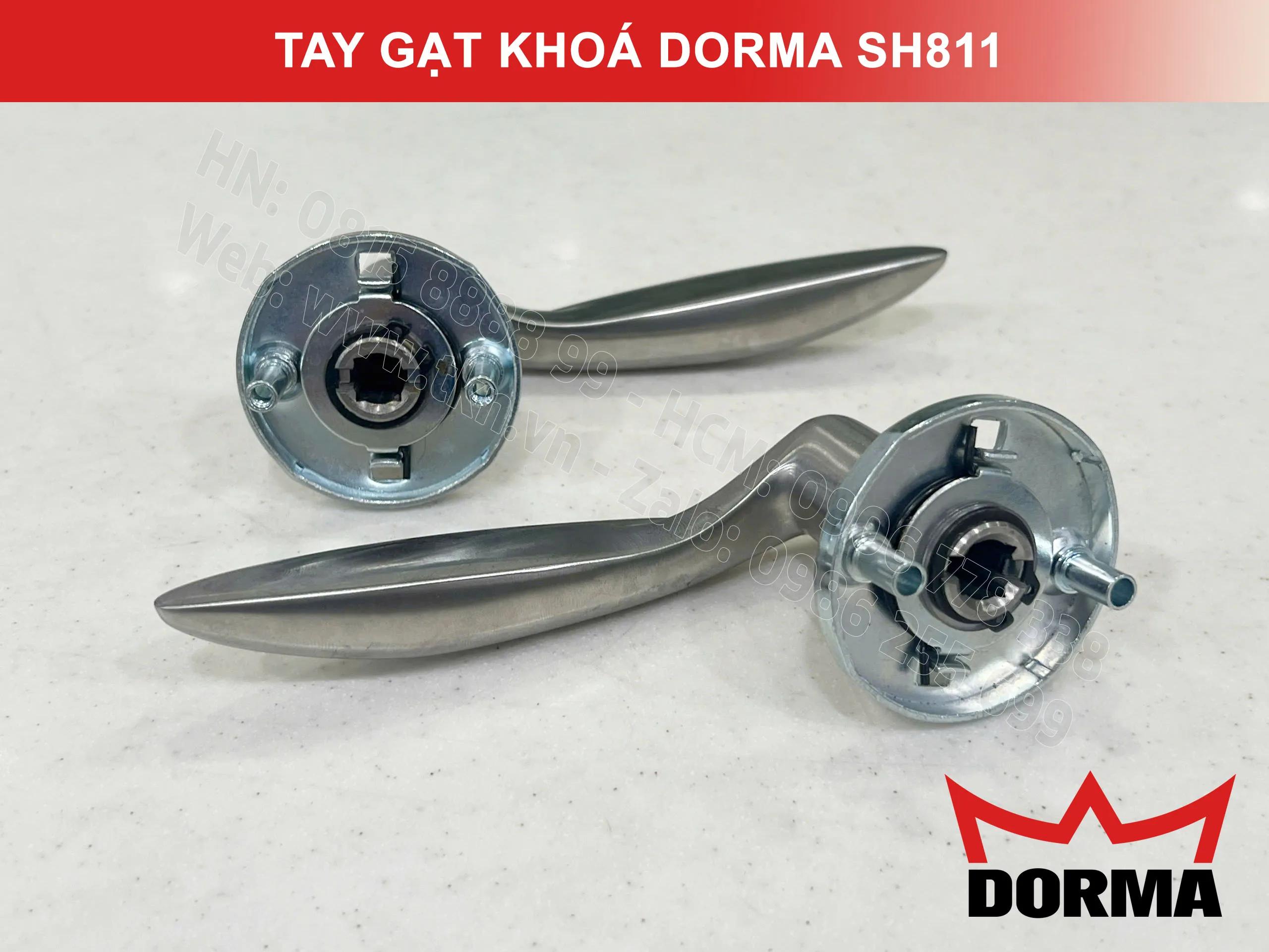Tay gạt khoá Dorma inox 304 cao cấp dài 126mm SH811 14