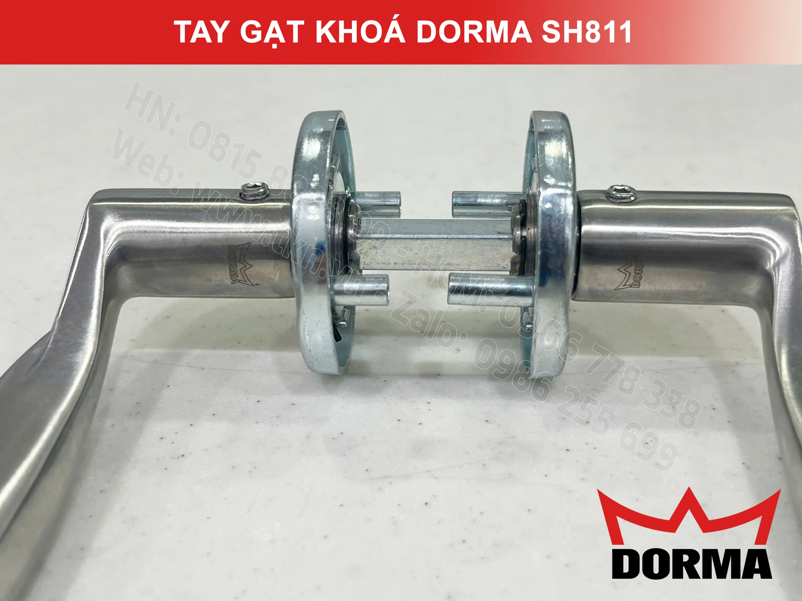 Tay gạt khoá Dorma inox 304 cao cấp dài 126mm SH811 17