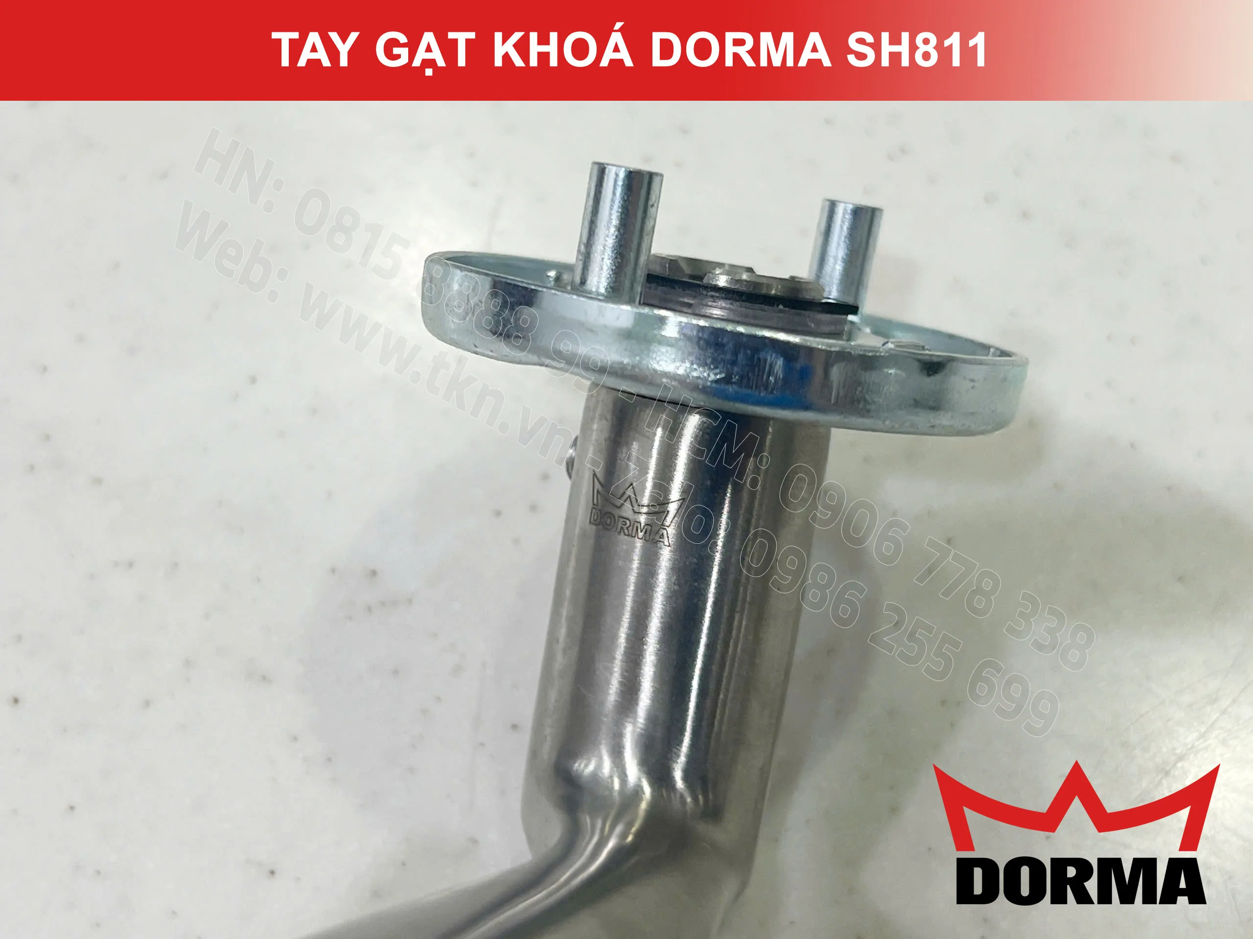Tay gạt khoá Dorma inox 304 cao cấp dài 126mm SH811 19