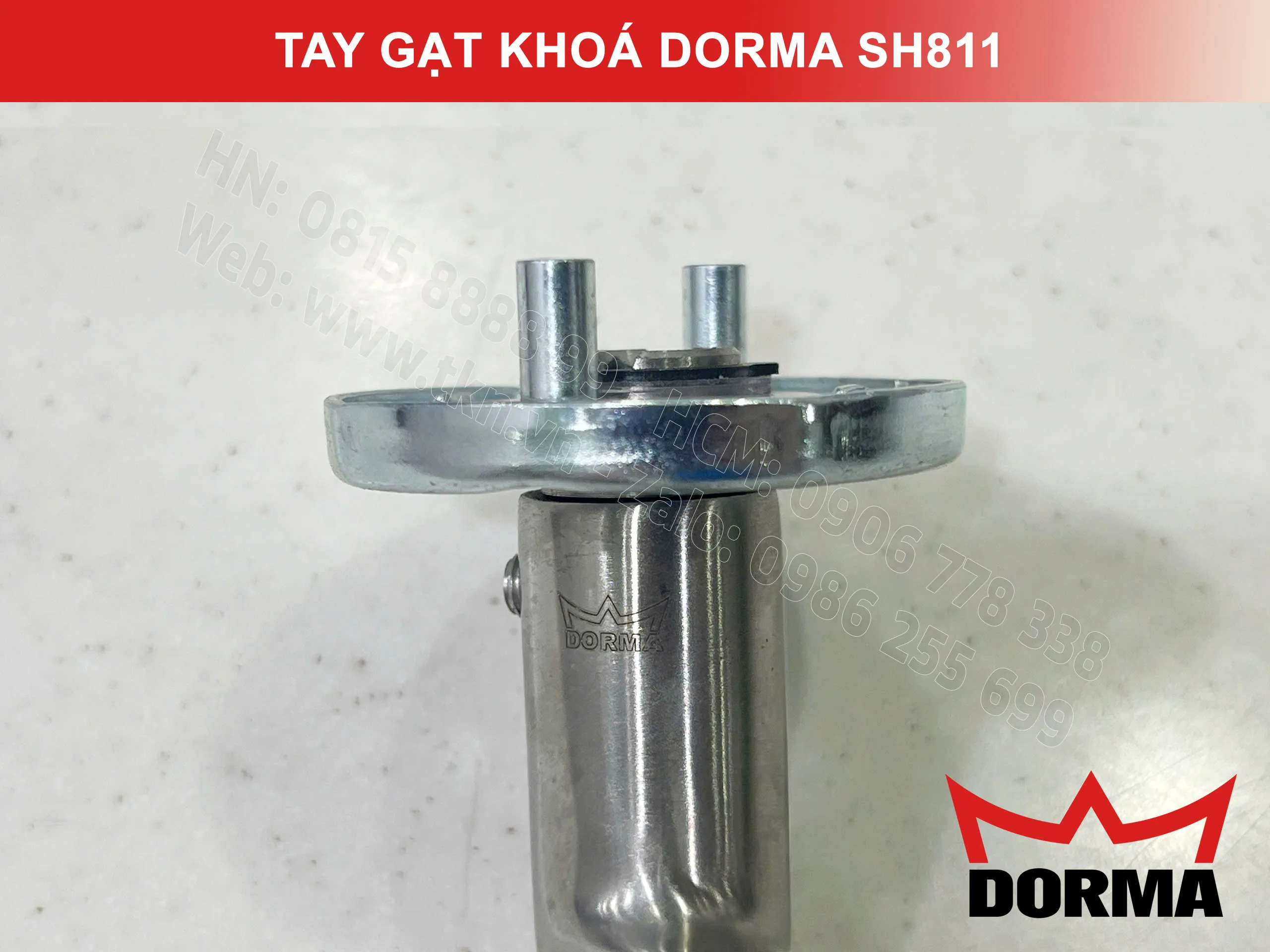 Tay gạt khoá Dorma inox 304 cao cấp dài 126mm SH811 18