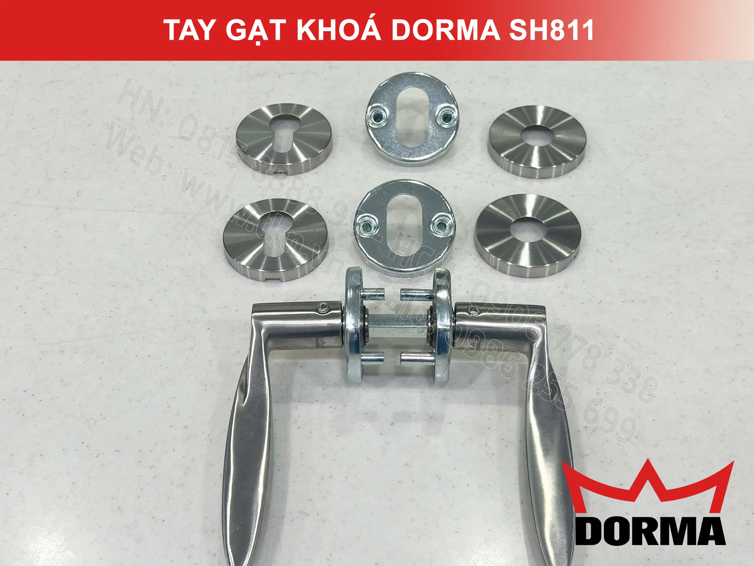 Tay gạt khoá Dorma inox 304 cao cấp dài 126mm SH811 1