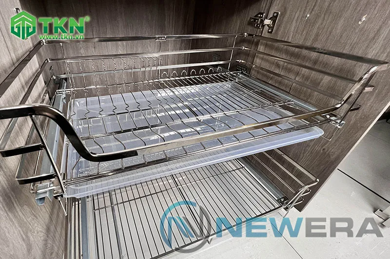 Giá để xoong nồi bát đĩa NewEra 600mm inox nan 304 NE266.600 2