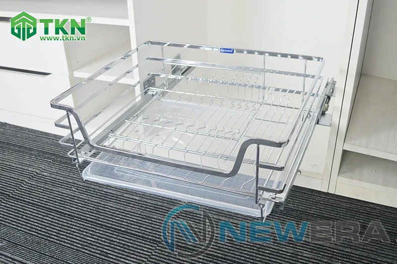 Giá để xoong nồi bát đĩa NewEra 600mm inox nan 304 NE266.600 4