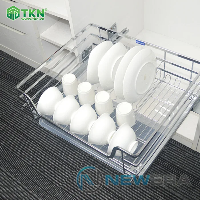 Giá để xoong nồi bát đĩa NewEra 600mm inox nan 304 NE266.600