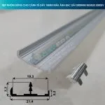 Nẹp nhôm bo cánh tủ dài 3m màu inox NE5030.3000SS