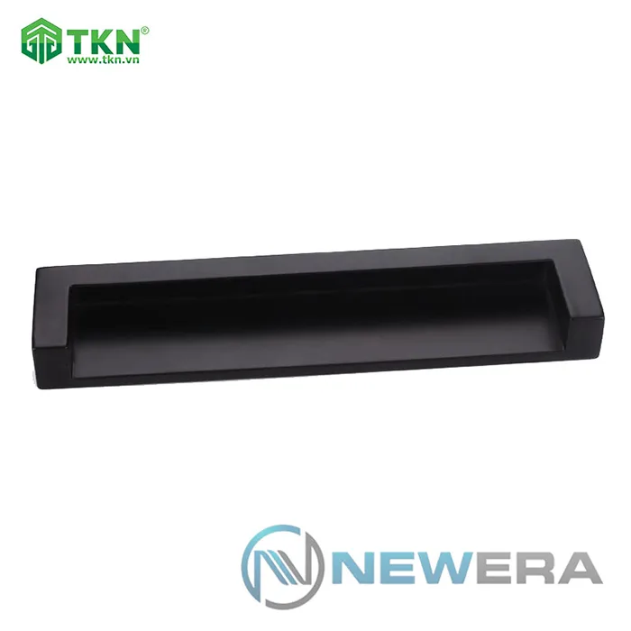 Tay nắm tủ âm hợp kim màu đen NE6755.128D 1