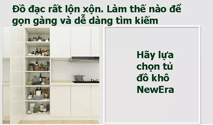 NewEra NE766.400 hỗ trợ căn bếp thêm gọn gàng