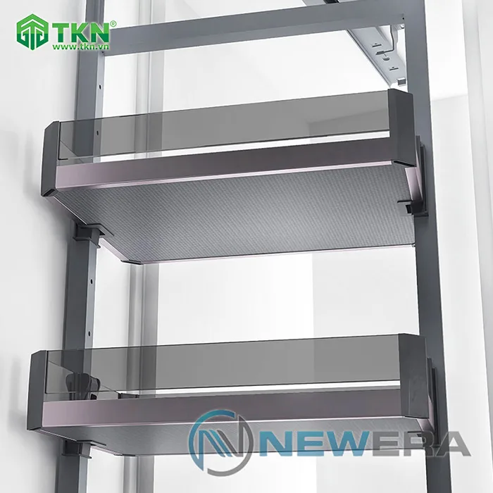 Tủ đồ khô NewEra cánh kéo dạng xoay 6 tầng 6 rổ NE766.400 3