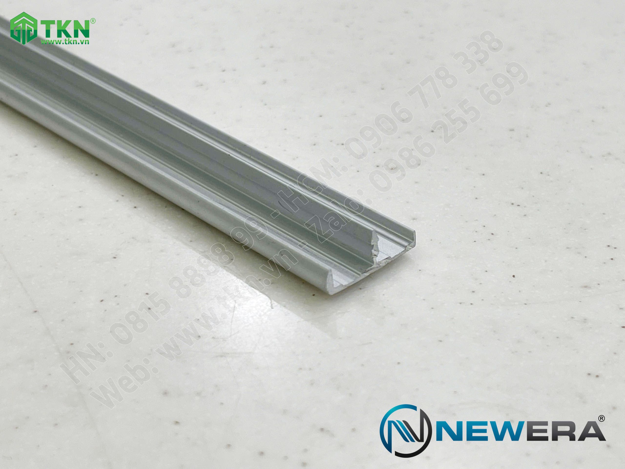 Nẹp nhôm bo cánh tủ dài 3m màu ánh bạc NE5030.3000SV 3