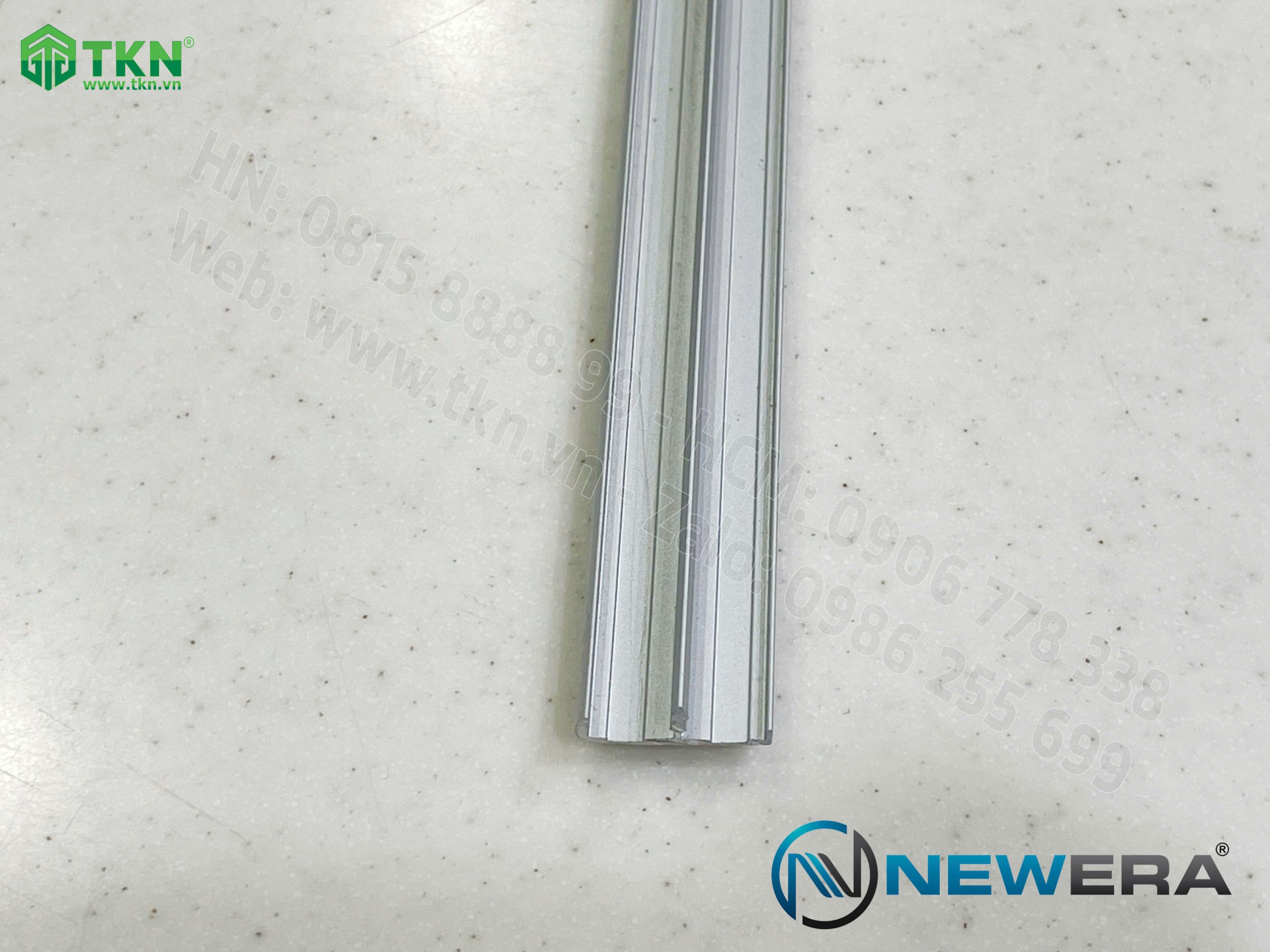 Nẹp nhôm bo cánh tủ dài 3m màu ánh bạc NE5030.3000SV 6