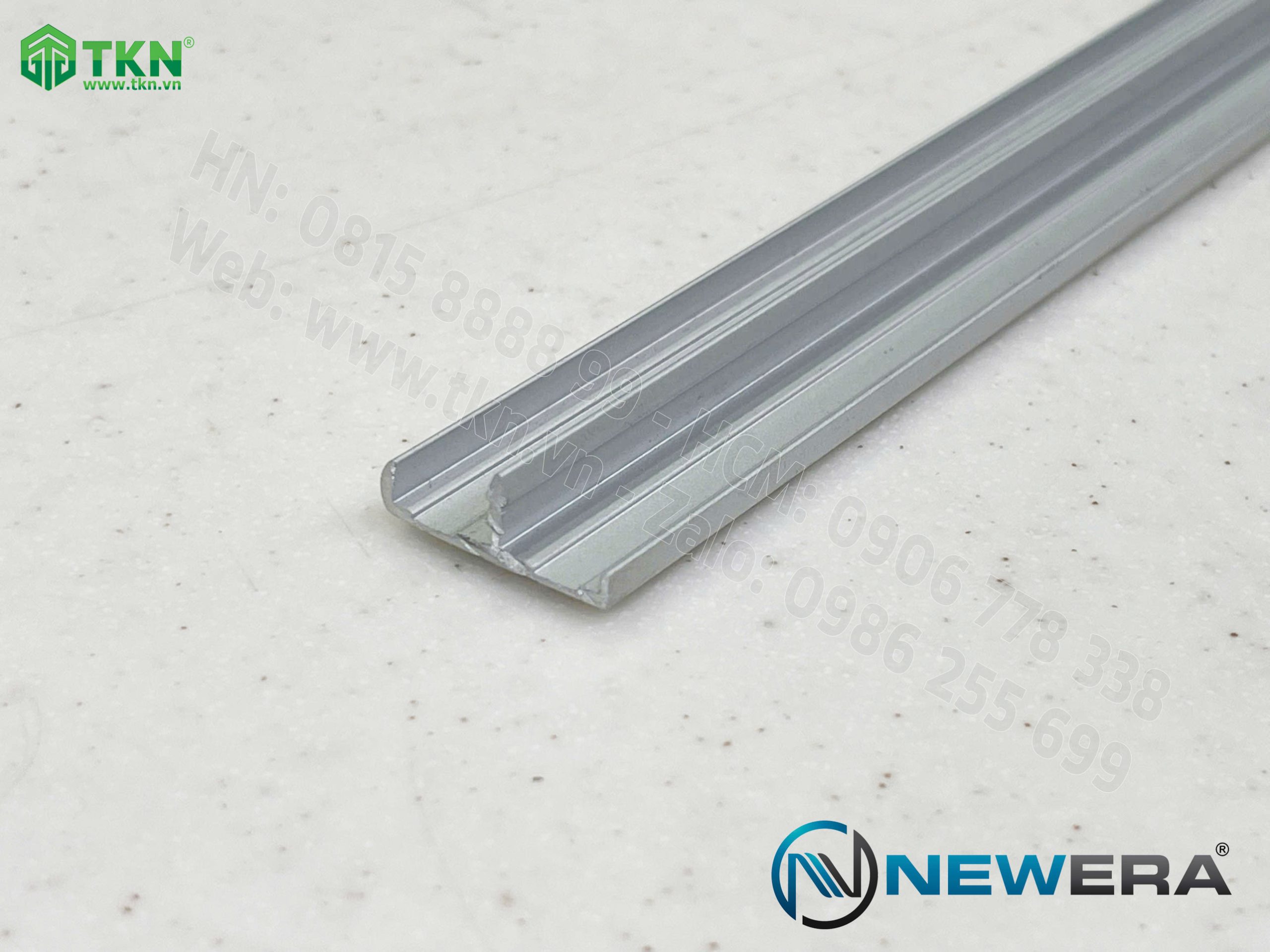 Nẹp nhôm bo cánh tủ dài 3m màu ánh bạc NE5030.3000SV 13
