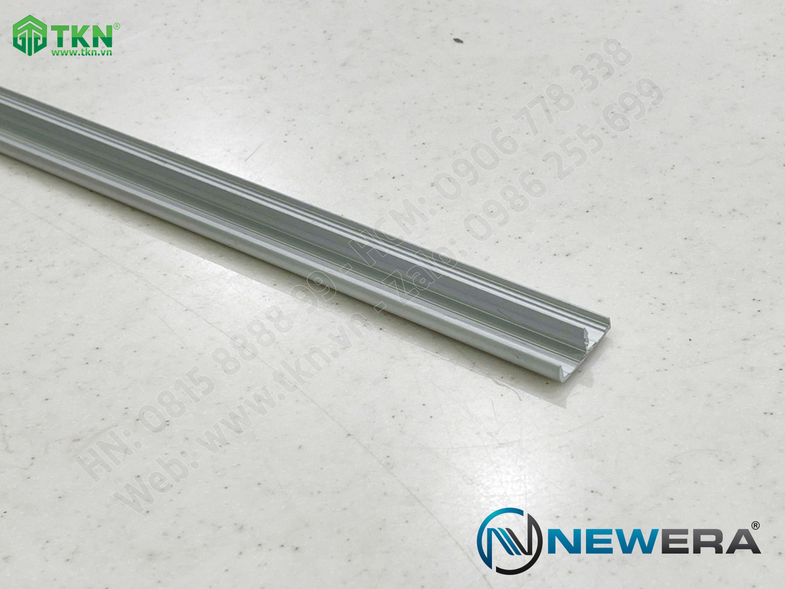 Nẹp nhôm bo cánh tủ dài 3m màu ánh bạc NE5030.3000SV 10