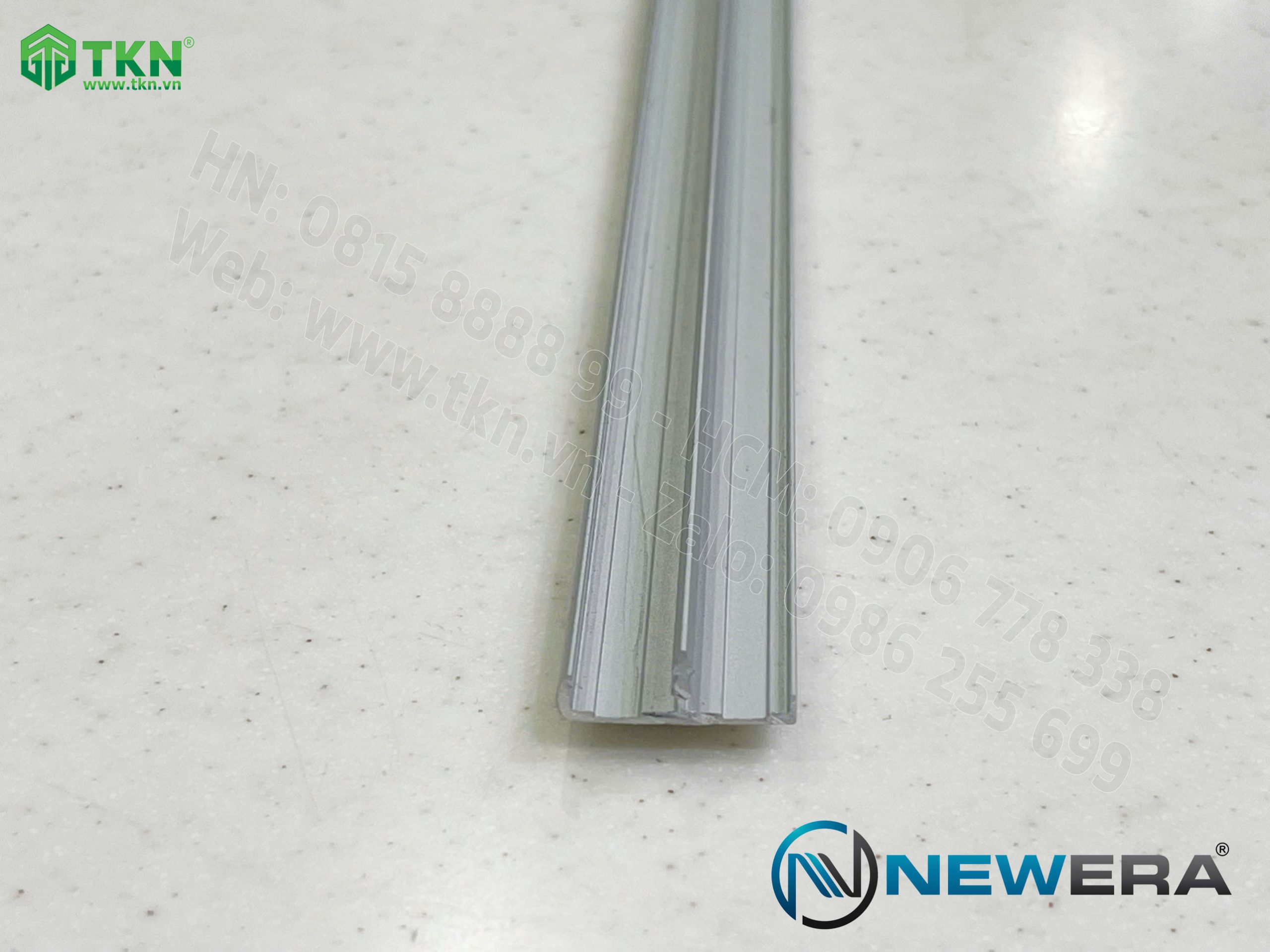 Nẹp nhôm bo cánh tủ dài 3m màu ánh bạc NE5030.3000SV 8
