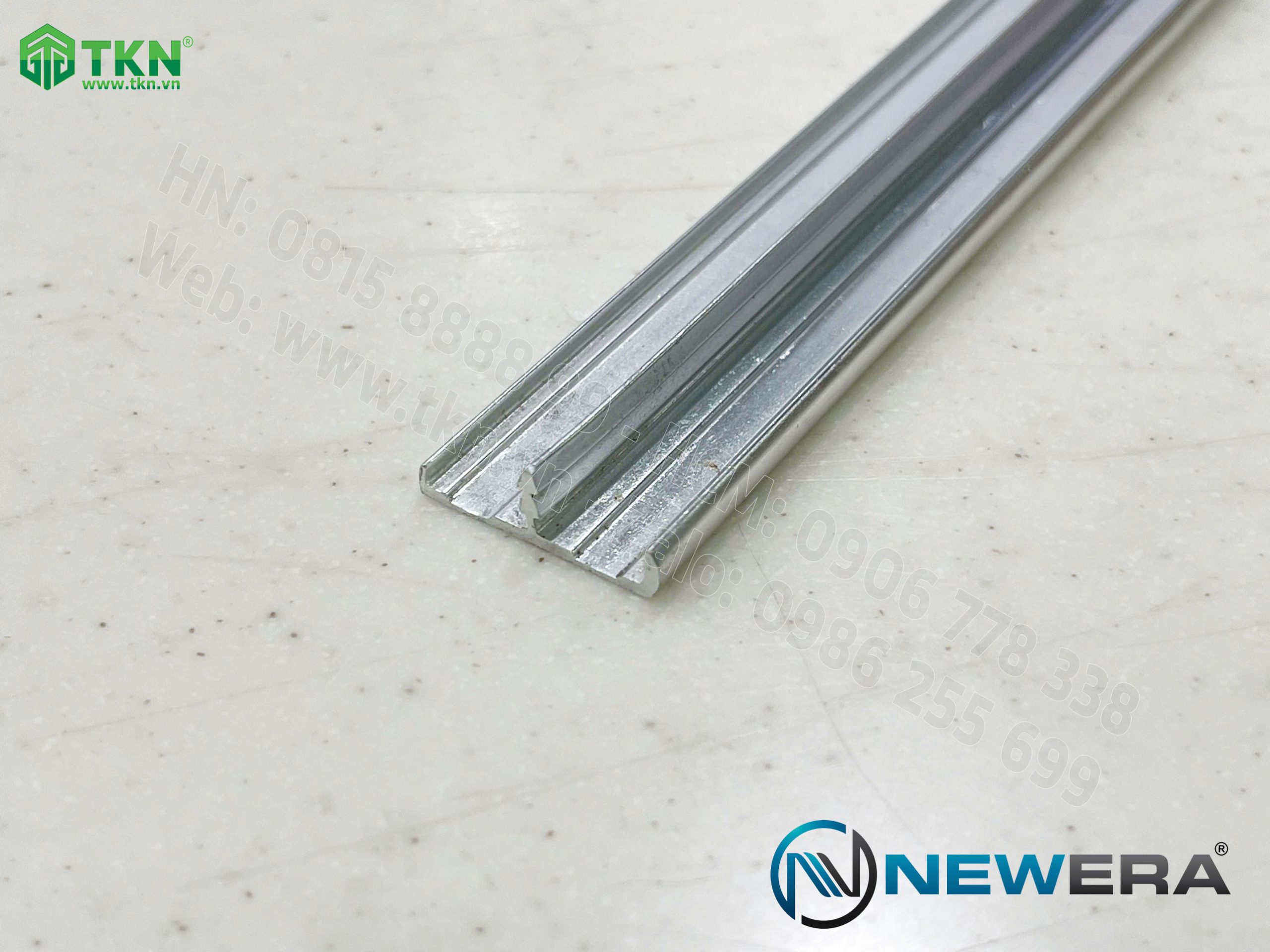 Nẹp nhôm bo cánh tủ dài 3m màu inox NE5030.3000SS 4
