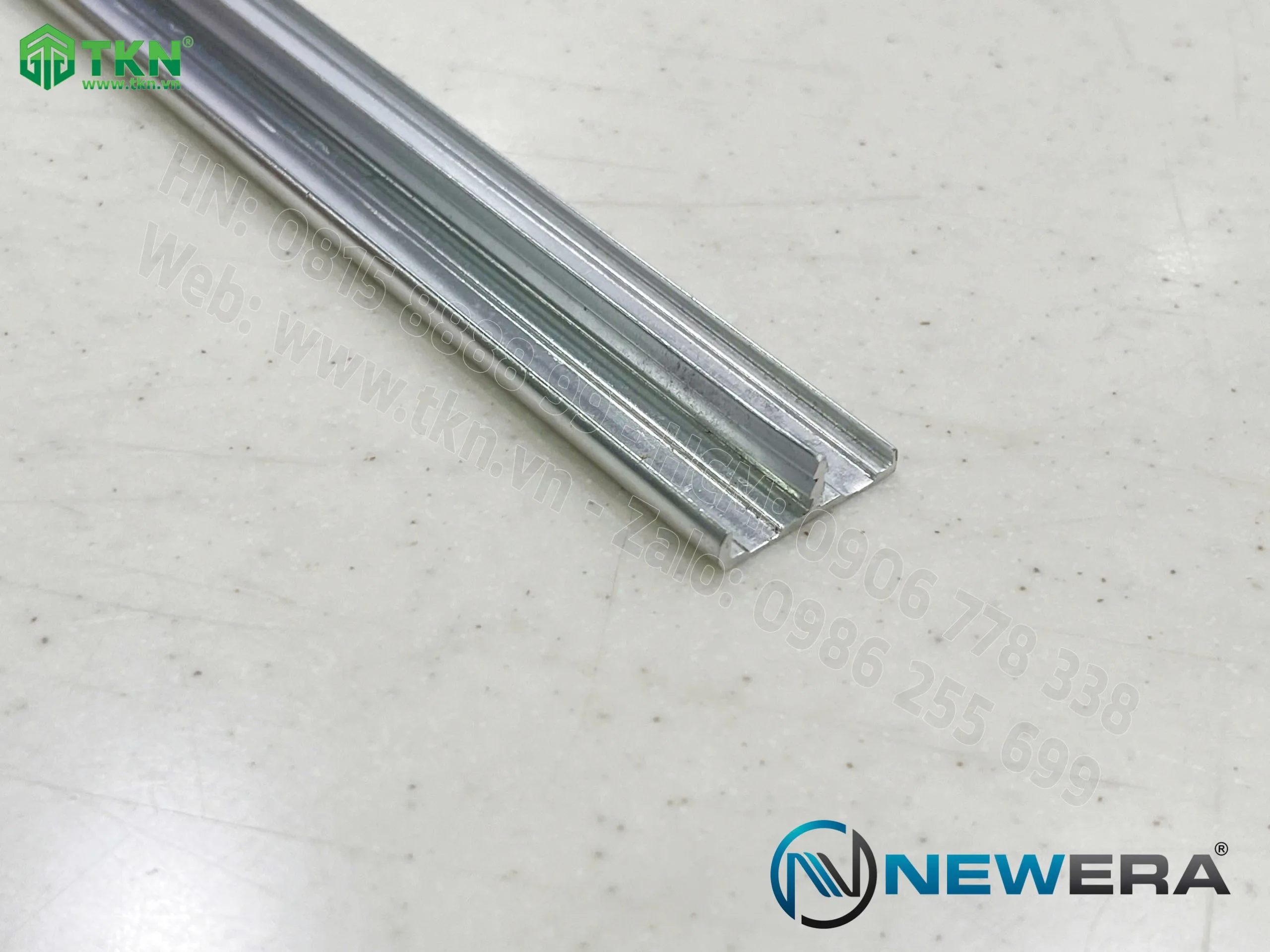 Nẹp nhôm bo cánh tủ dài 3m màu inox NE5030.3000SS 5