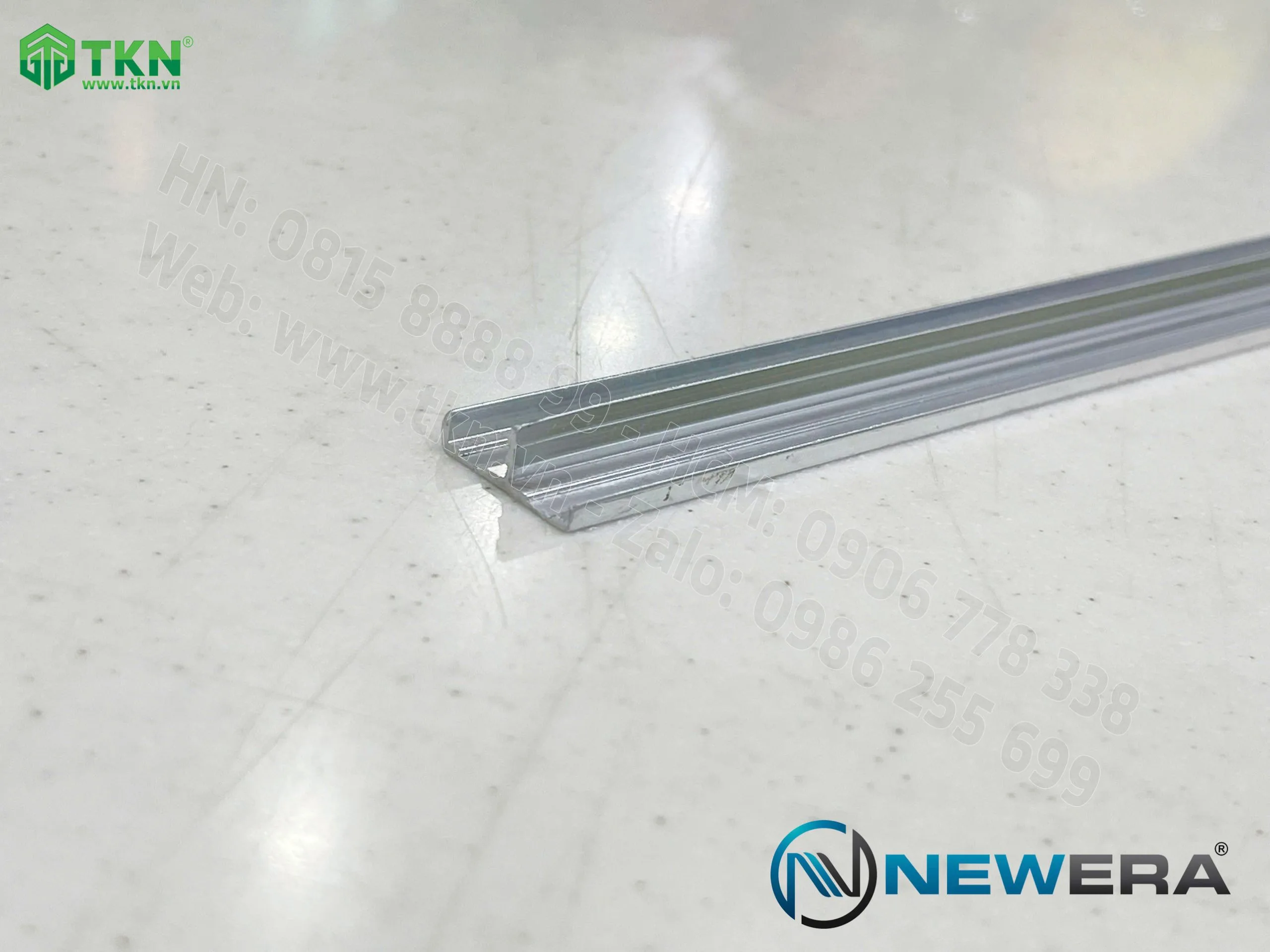 Nẹp nhôm bo cánh tủ dài 3m màu inox NE5030.3000SS 6