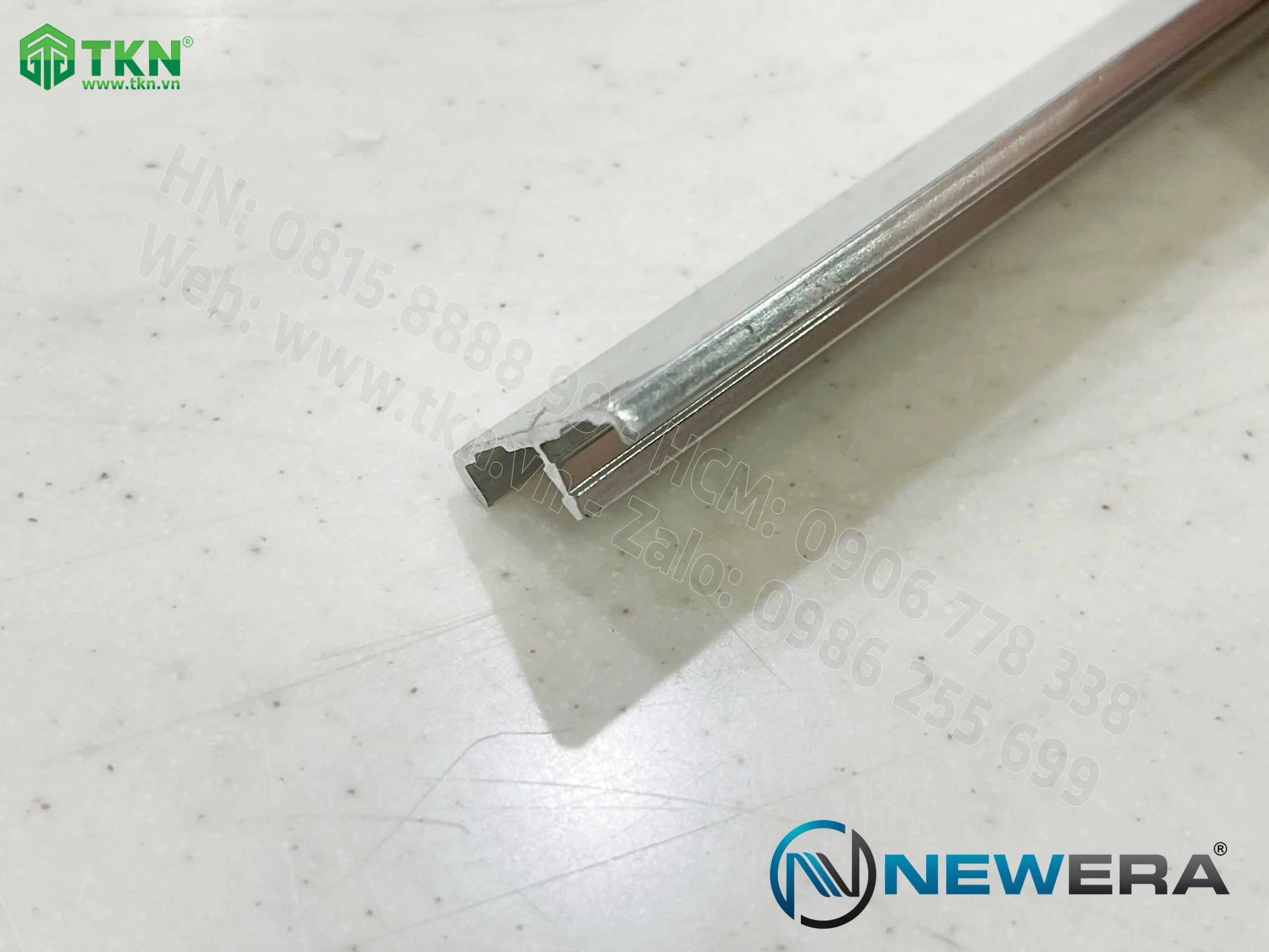 Nẹp nhôm bo cánh tủ dài 3m màu inox NE5030.3000SS 9