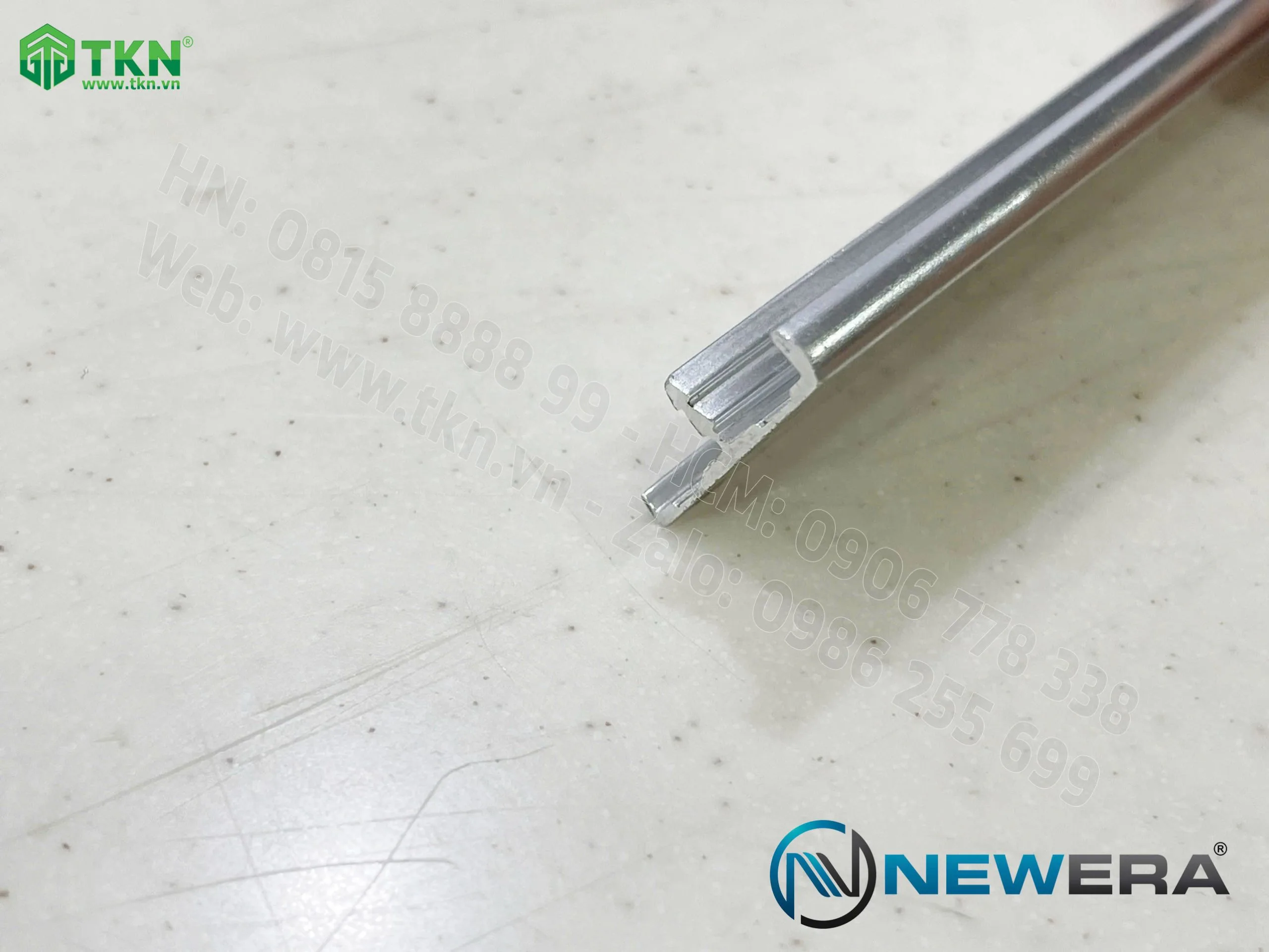 Nẹp nhôm bo cánh tủ dài 3m màu inox NE5030.3000SS 10