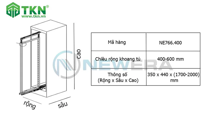 Thông số kích thước NewEra NE766.400
