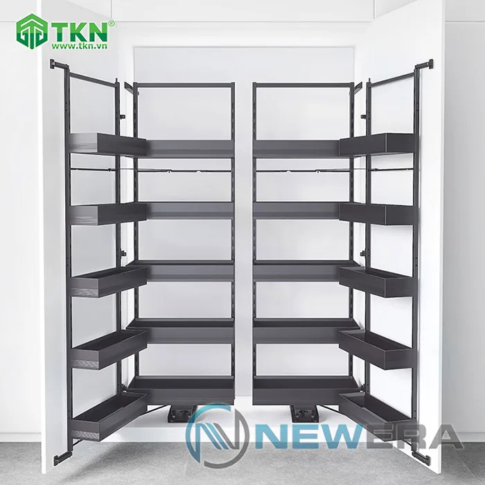 Tủ đồ khô cánh mở 5 tầng 10 rổ NewEra NE766.900