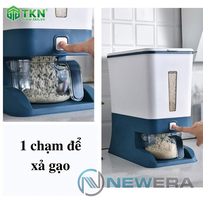 Thùng gạo NewEra nhựa PP dung tích 12kg NE0501E 10
