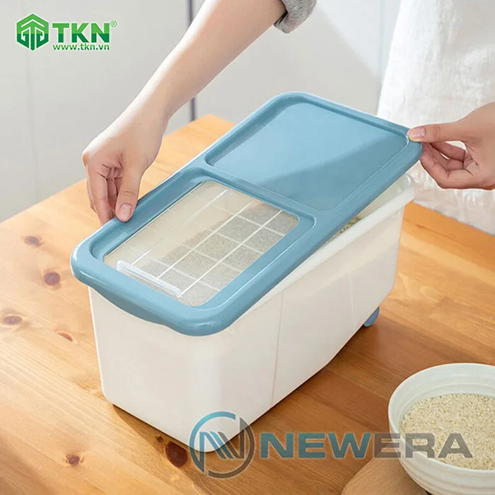 Thùng gạo NewEra nhựa PP dung tích 6kg NE0705E 9
