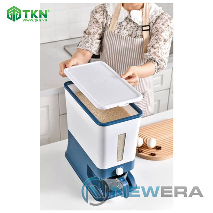 Thùng gạo NewEra nhựa PP dung tích 12kg NE0501E 7