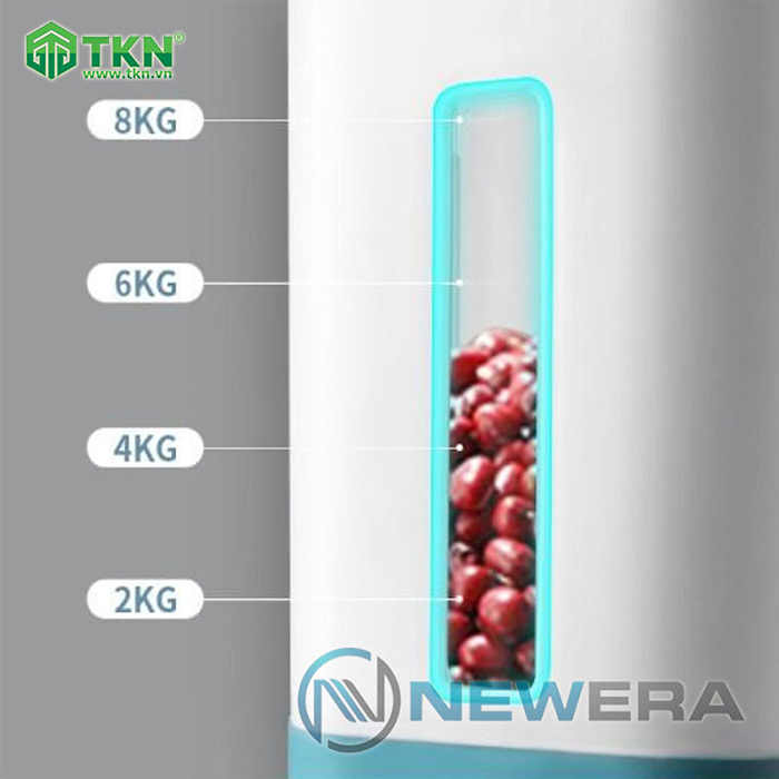 Thùng gạo NewEra nhựa PP dung tích 15kg NE0502E 5