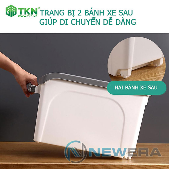 Thùng gạo NewEra nhựa PP dung tích 10kg NE0704E 7