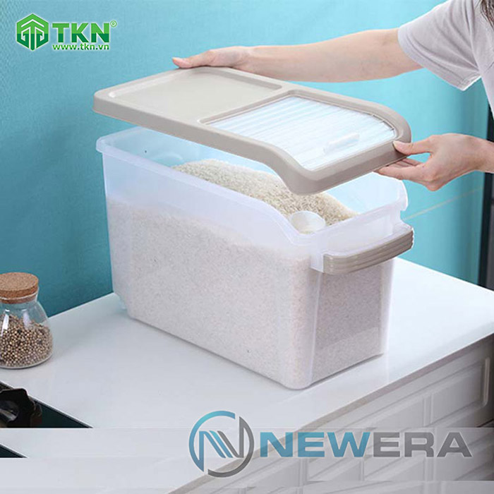 Thùng gạo NewEra nhựa PP dung tích 15kg NE0703E 11