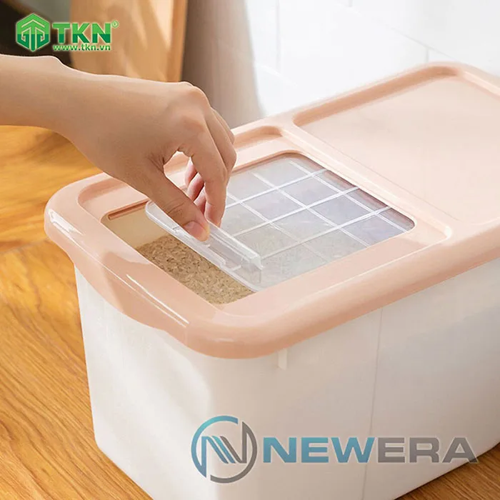 Thùng gạo NewEra nhựa PP dung tích 6kg NE0705E 1