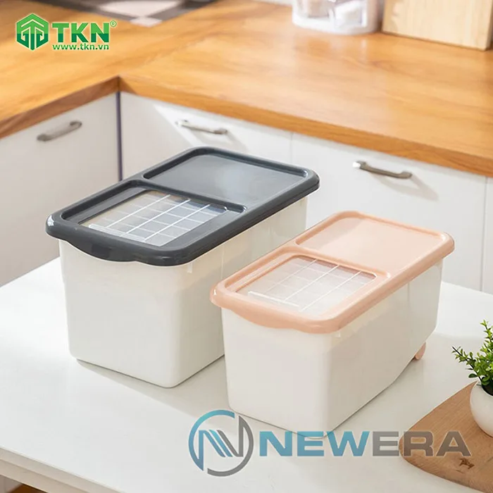 Thùng gạo NewEra nhựa PP dung tích 6kg NE0705E