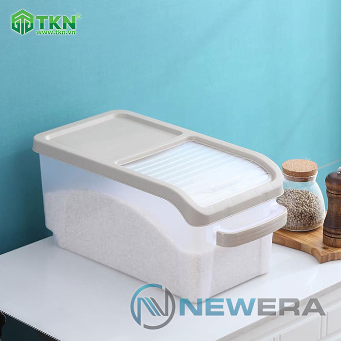 Thùng gạo NewEra nhựa PP dung tích 15kg NE0703E 10