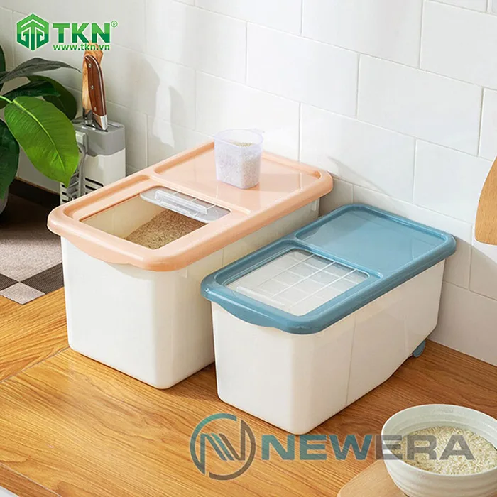 Thùng gạo NewEra nhựa PP dung tích 6kg NE0705E 5