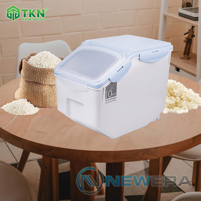 Thùng gạo NewEra nhựa PP dung tích 10kg NE0305E 5