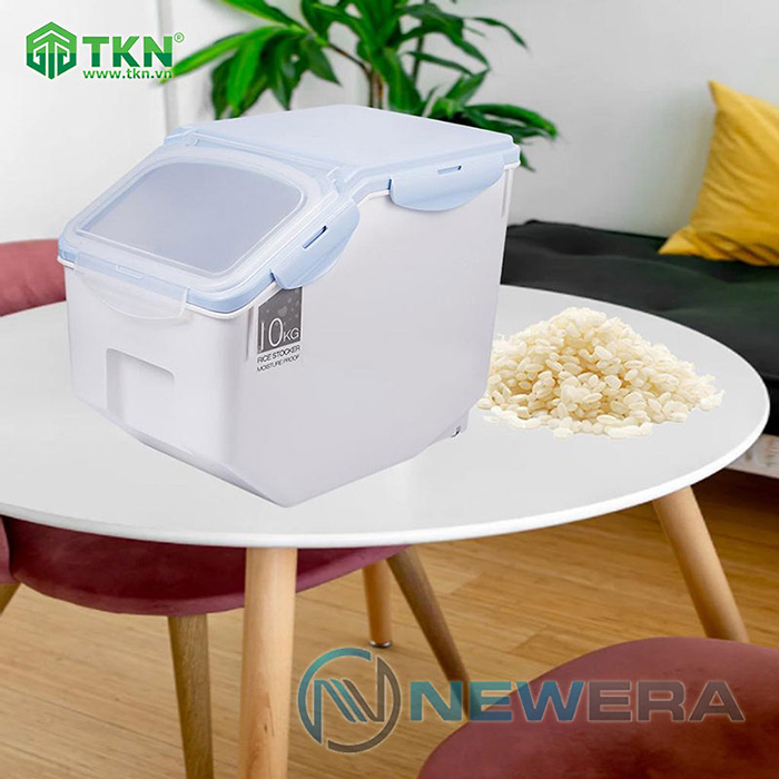 Thùng gạo NewEra nhựa PP dung tích 10kg NE0305E 1