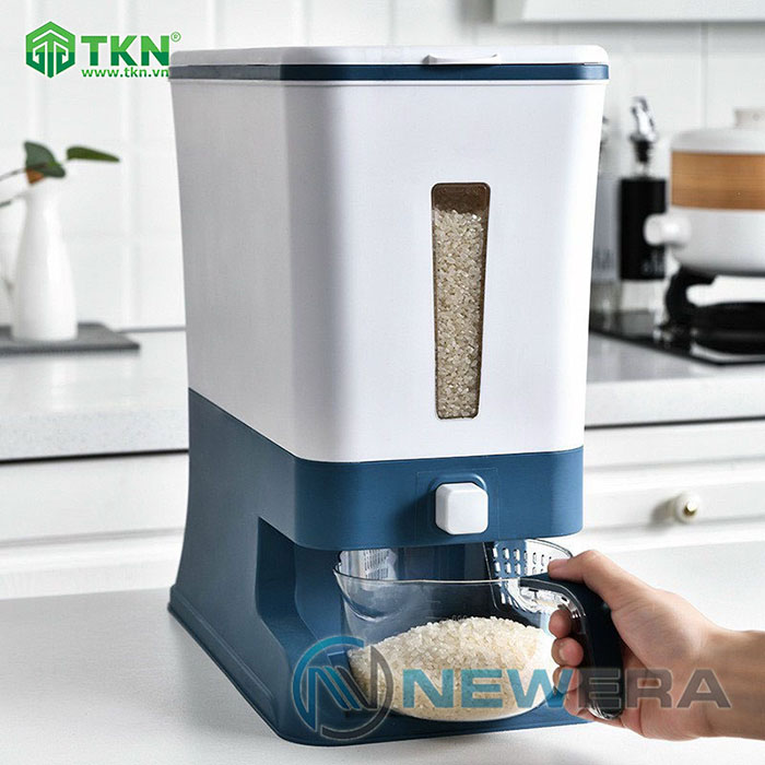 Thùng gạo NewEra nhựa PP dung tích 12kg NE0501E 2