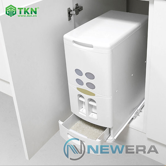 Thùng gạo âm tủ Newera INOX – NE0202E