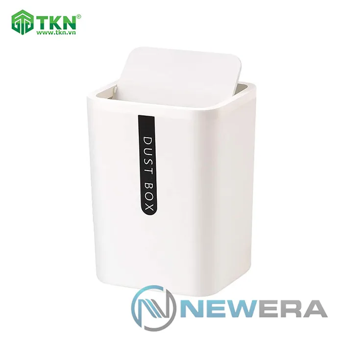 Thùng rác mini NewEra nắp lật 360 độ nhỏ gọn NE0608T 1