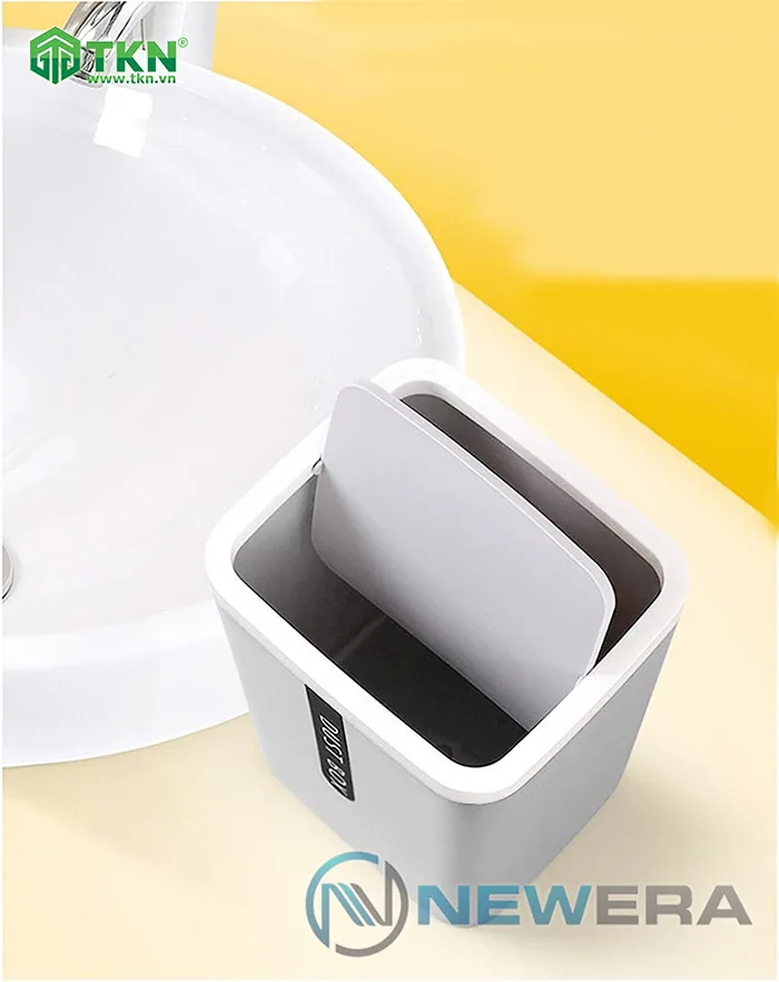 Nắp lật 360 độ tiện dụng của thùng rác để bàn làm việc