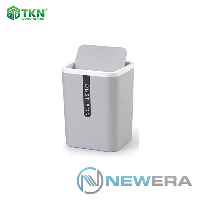 Thùng rác mini NewEra nắp lật 360 độ dễ sử dụng NE0608X 1