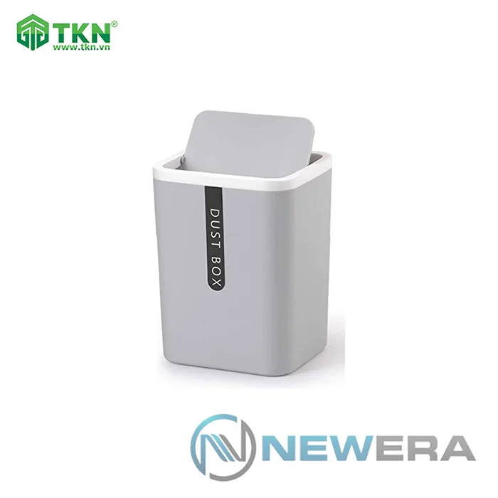 Thùng rác mini NewEra nắp lật 360 độ dễ sử dụng NE0608X 1